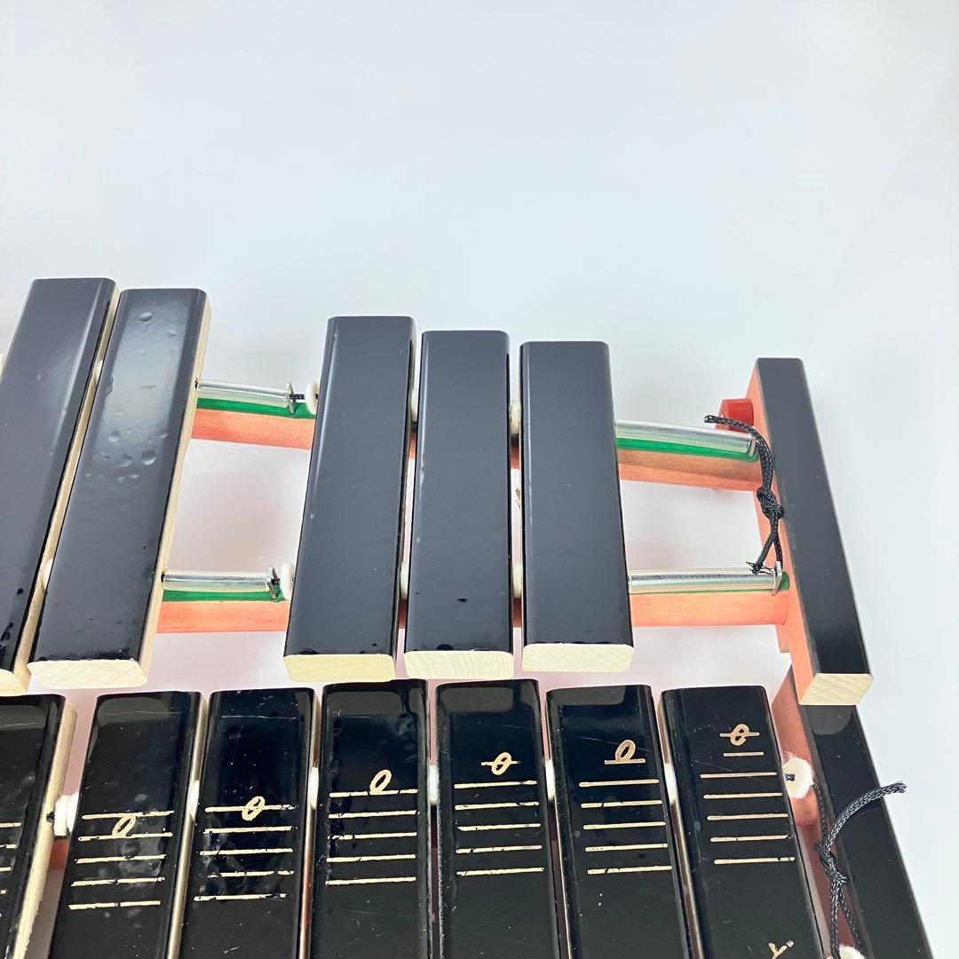 YAMAHA　卓上木琴　No.185　箱、マレット付き　④