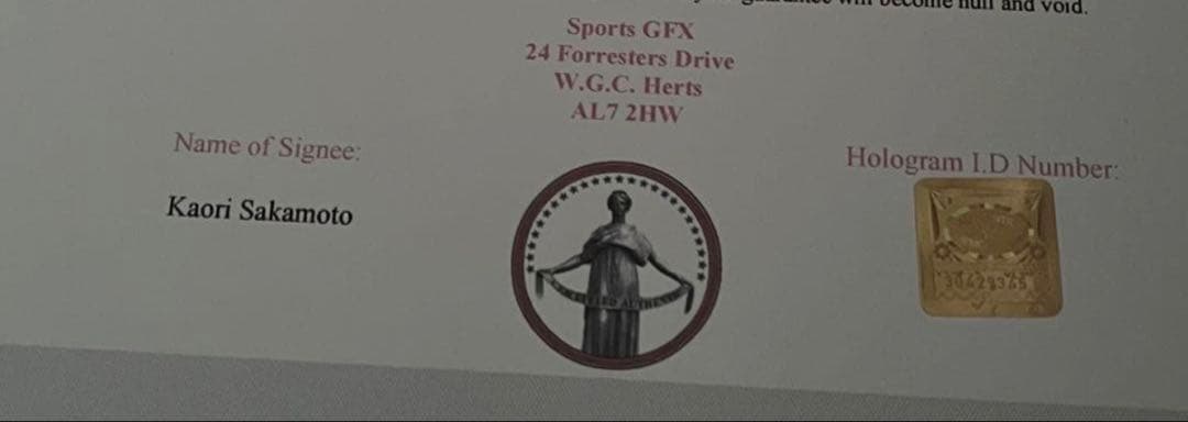 坂本花織 直筆サイン付き写真 女子フィギュアスケート 証明書付き 1枚⑥