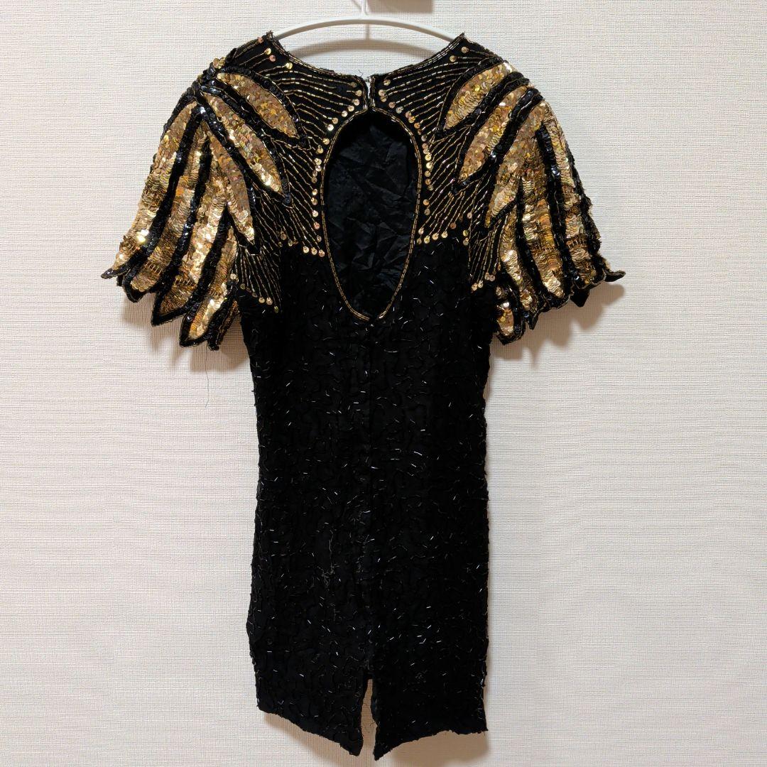 ​【希少】Sténay 総刺繍 鳳凰/ウィングデザイン ビーズドレス P8サイズ