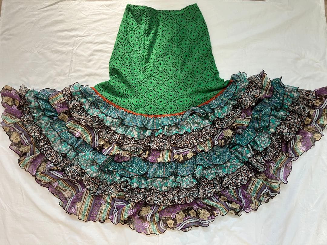 ソニアジョーンズ　フラメンコ　ファルダ　スカート