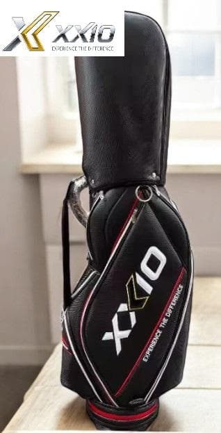 新品未使用展示品/最新XXIO ゴルフ高級キャディバッグ ブラック/レッド