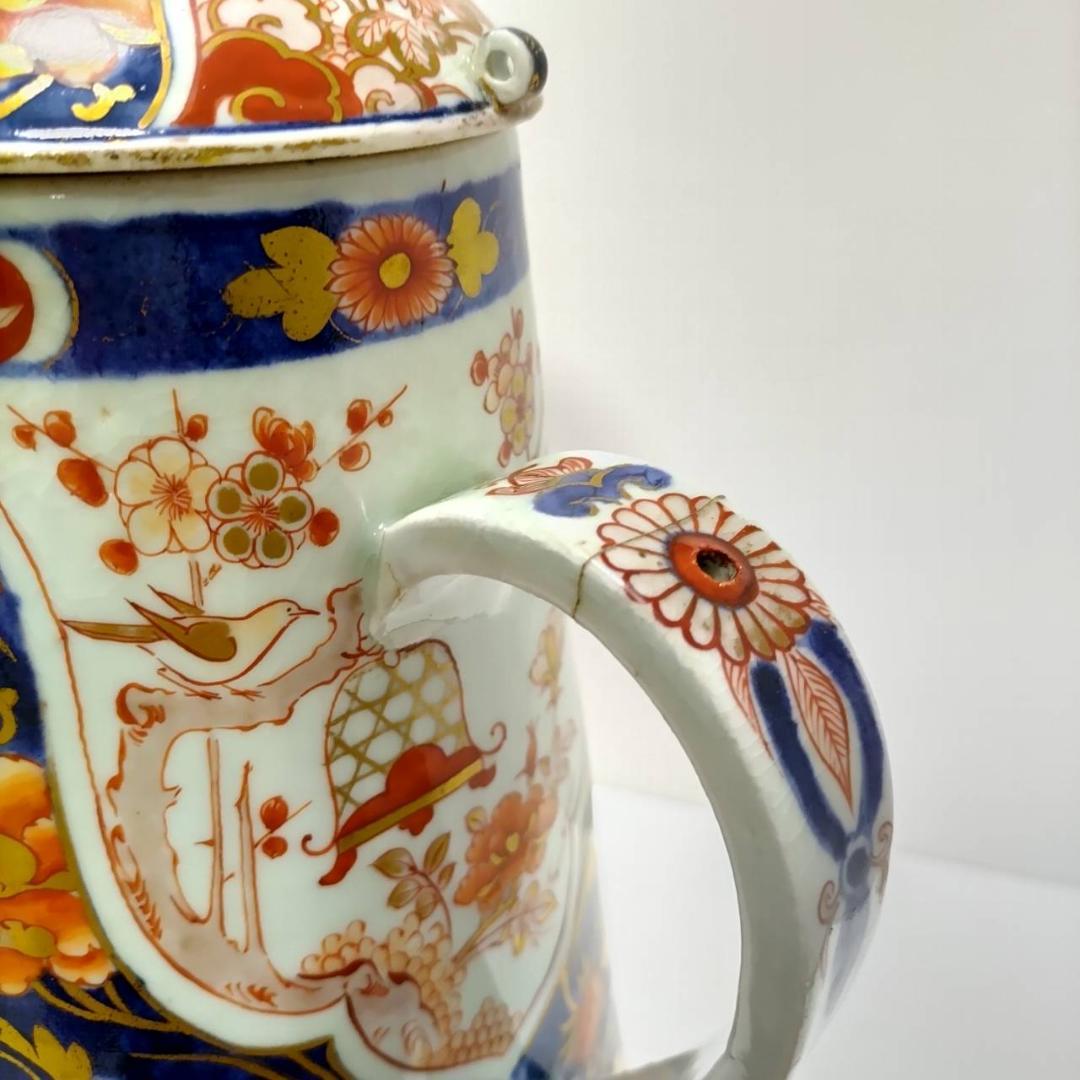 古伊万里 色絵菊花文ワインポット １７世紀 柿右衛門様式