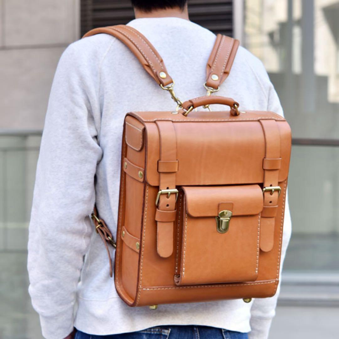 美品 HERZ ヘルツ ガロンリュック（R-100）キャメル