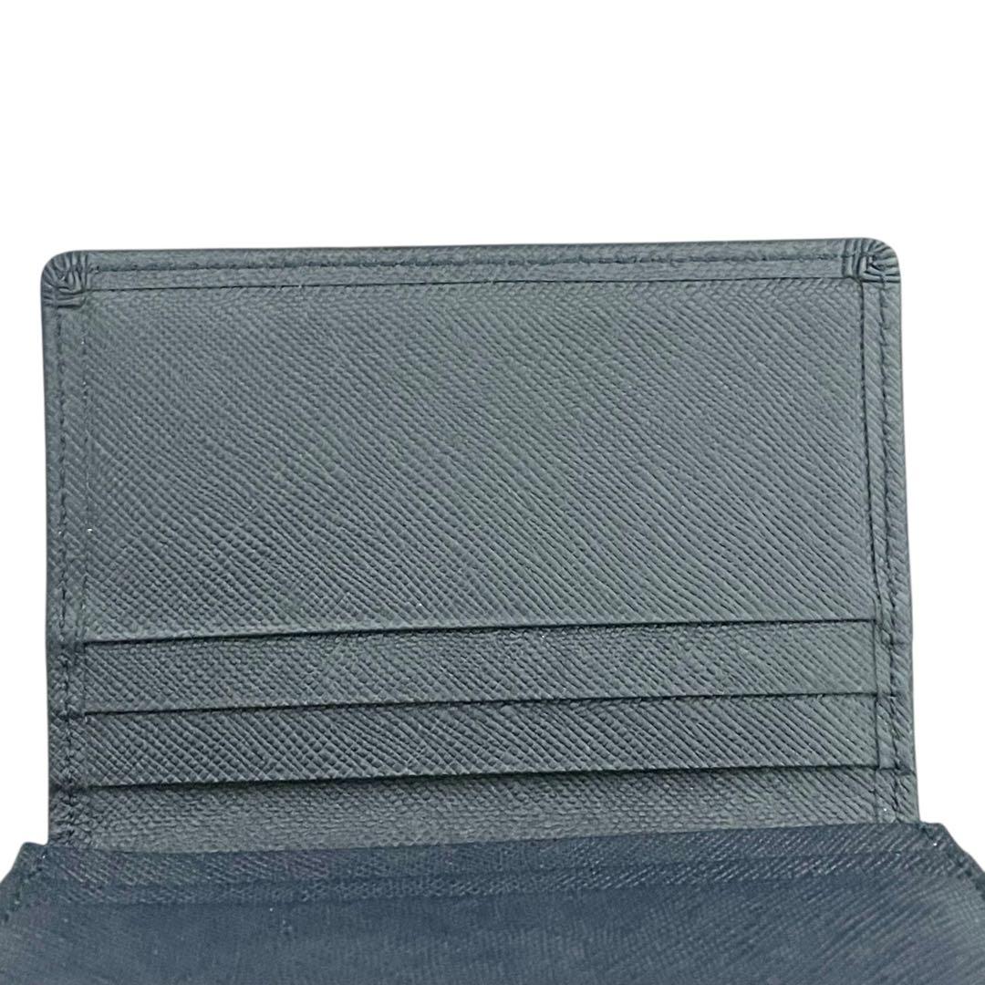 ブラックレーベルクレストブリッジ 名刺入れ カードケース チェック ネイビー