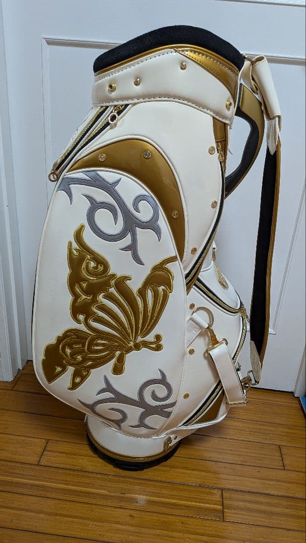 CRAZY スタンド式キャディバッグ「ローズ＆バタフライ」モデル