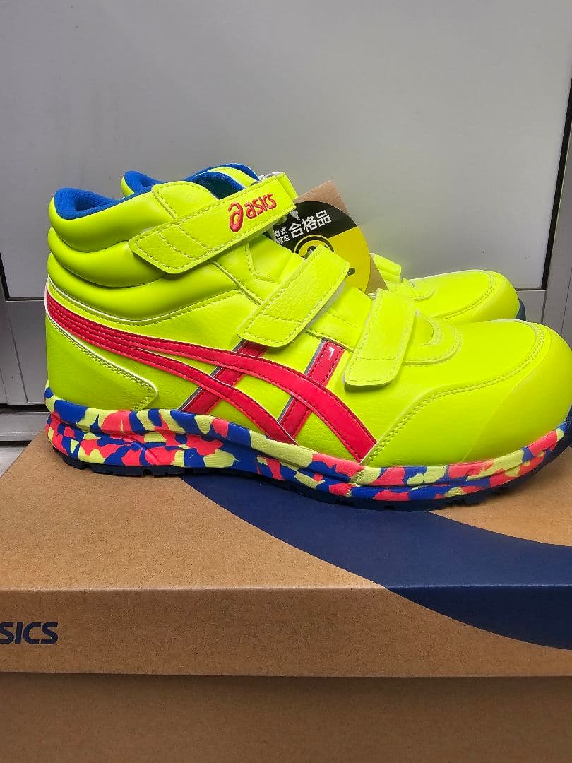 asics WINJON CP302 MARBLE 蛍光イエロー 安全靴