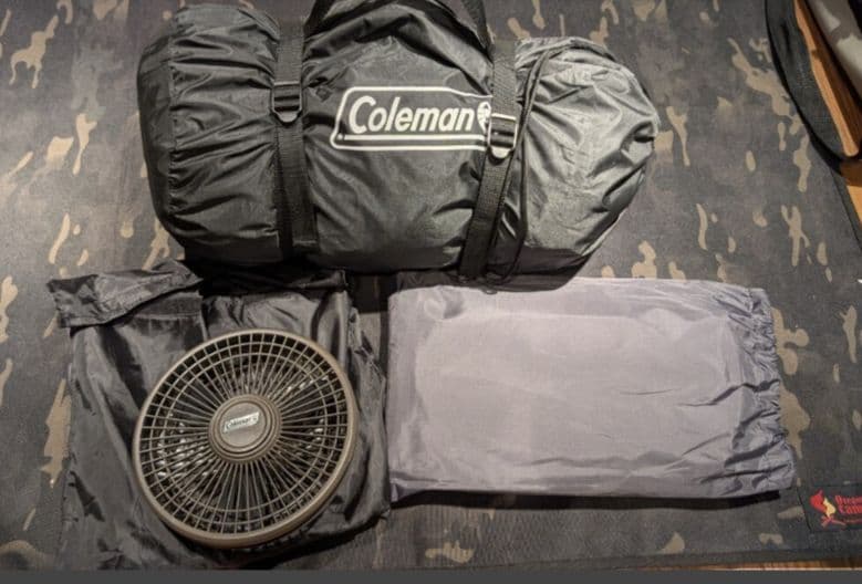 コールマン ツーリングドームLX＋ とシートとファンのセットです