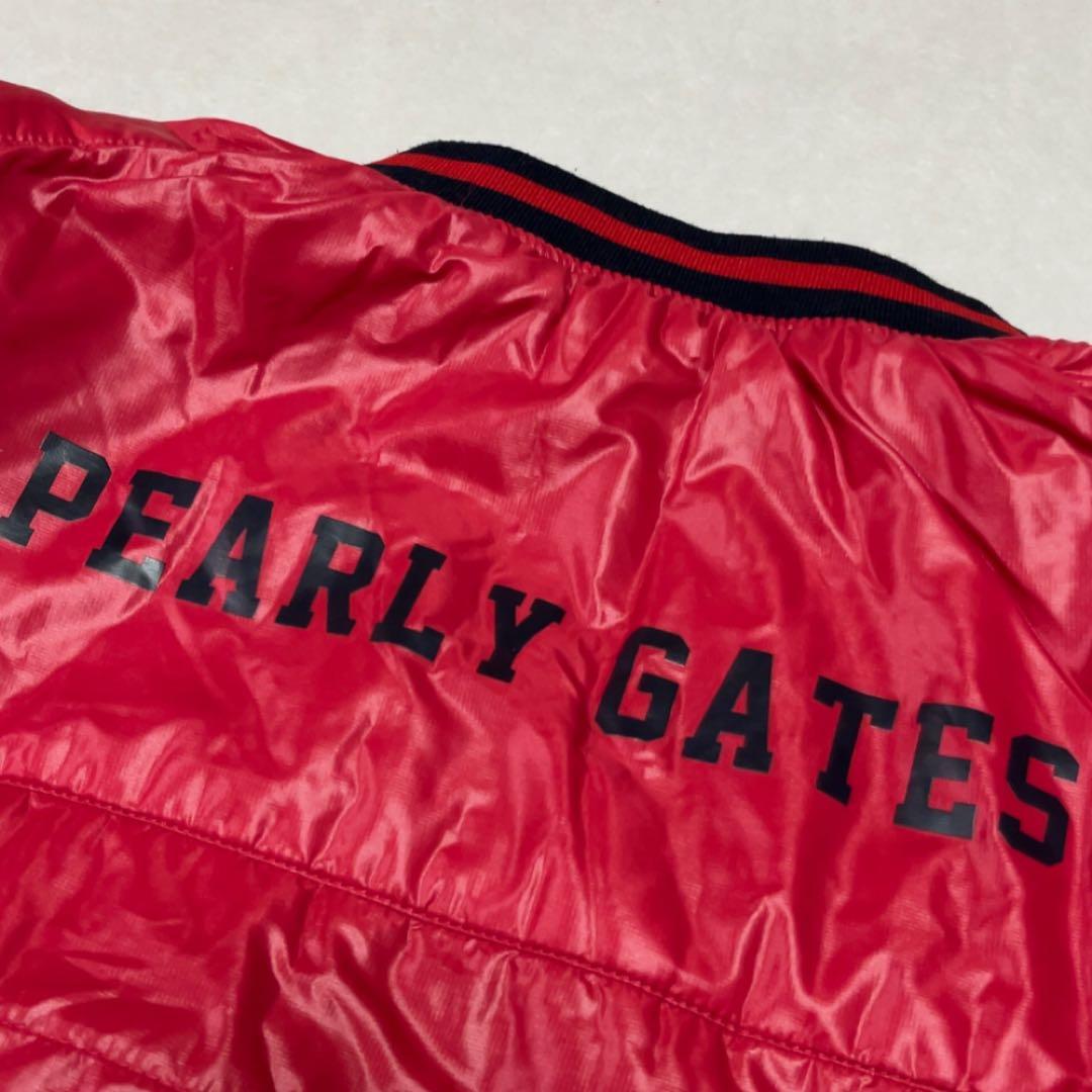 美品　 パーリーゲイツ　リバーシブル　4way　中綿　スニード　ベスト　レッド