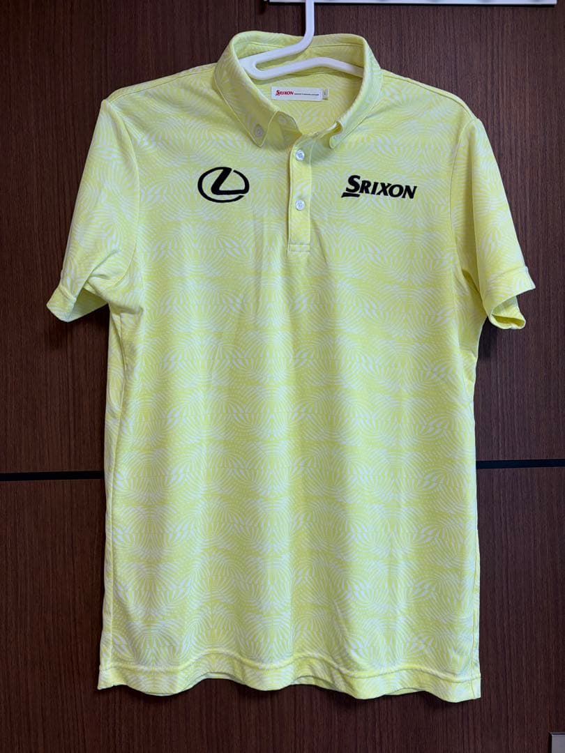 Srixon ゴルフシャツ Lサイズ イエロー レクサス 松山英樹