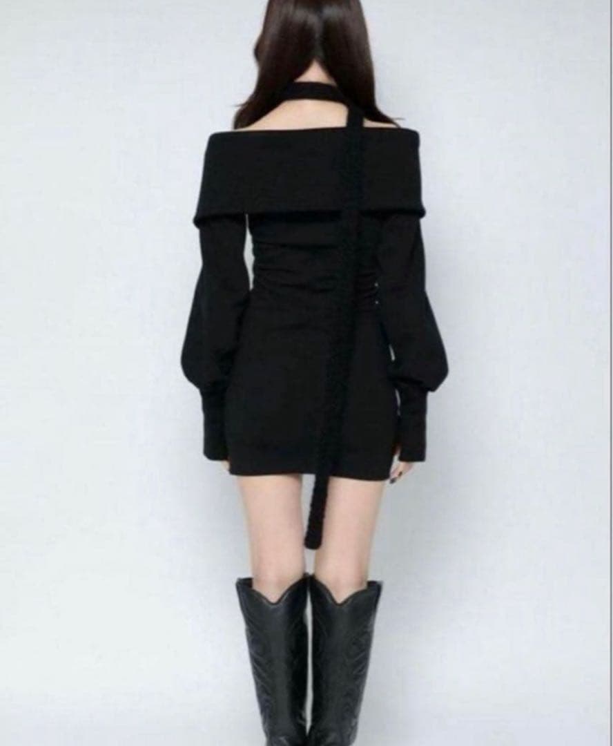 ワンピース melt the lady slash zip up mini dress