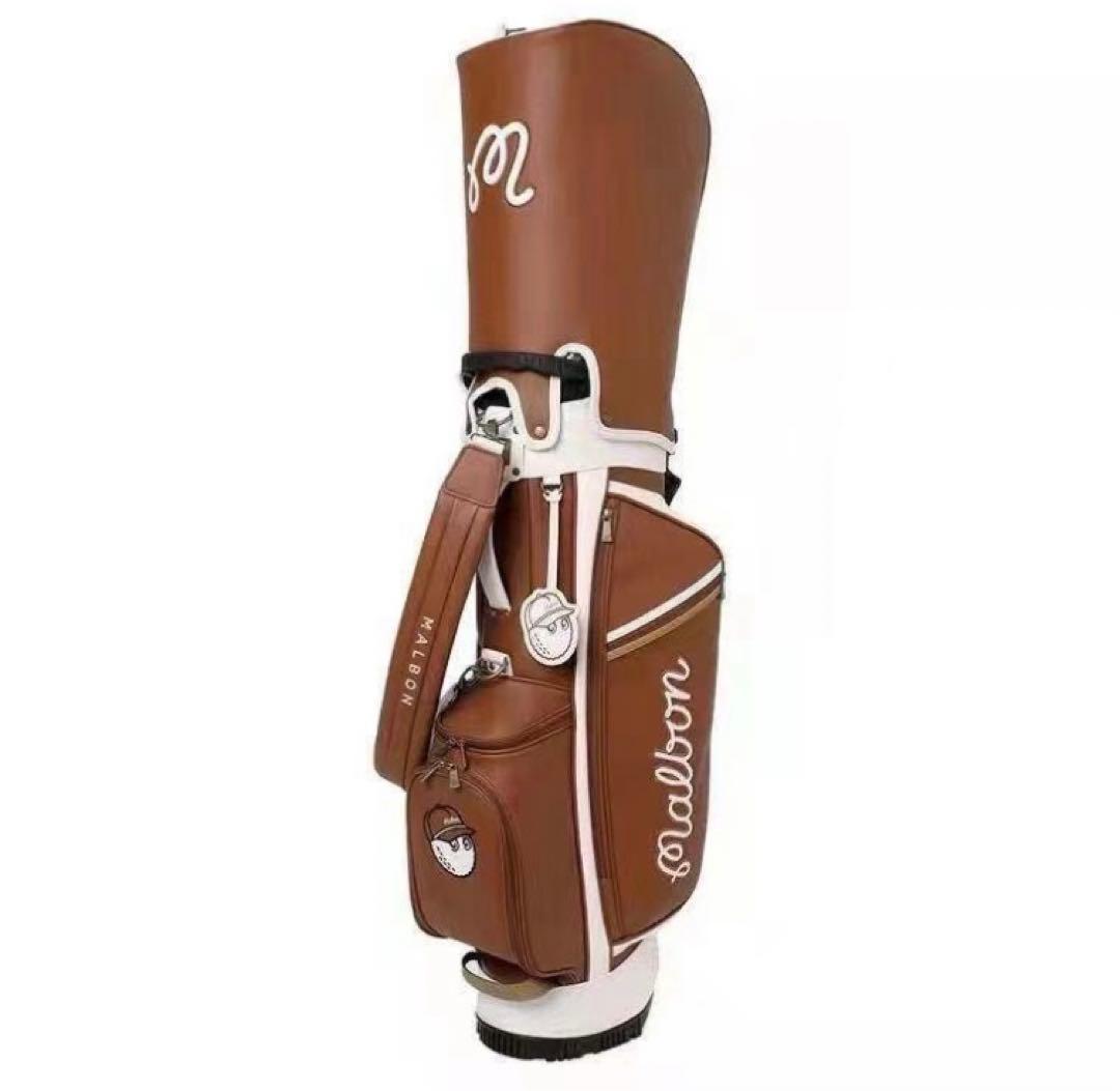 漁師キャディバッグ 帽子袋 ボーケイ キャディバッグ PUレザー スポーツゴル