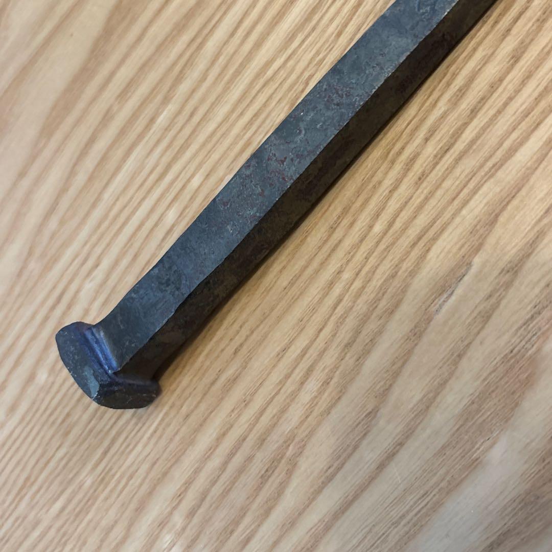 【超希少】薬師寺再建用 千年釘 白鷹幸伯 作（宮原金物店 説明書・桐箱付）本物！