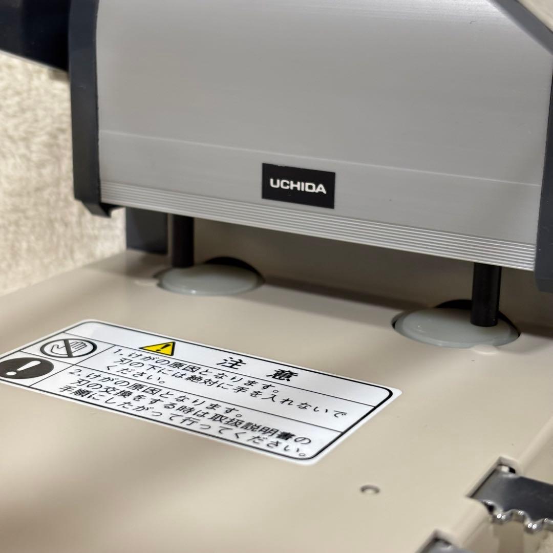 【美品】UCHIDA ウチダ 強力パンチ KN-8 手動式パンチ 業務用