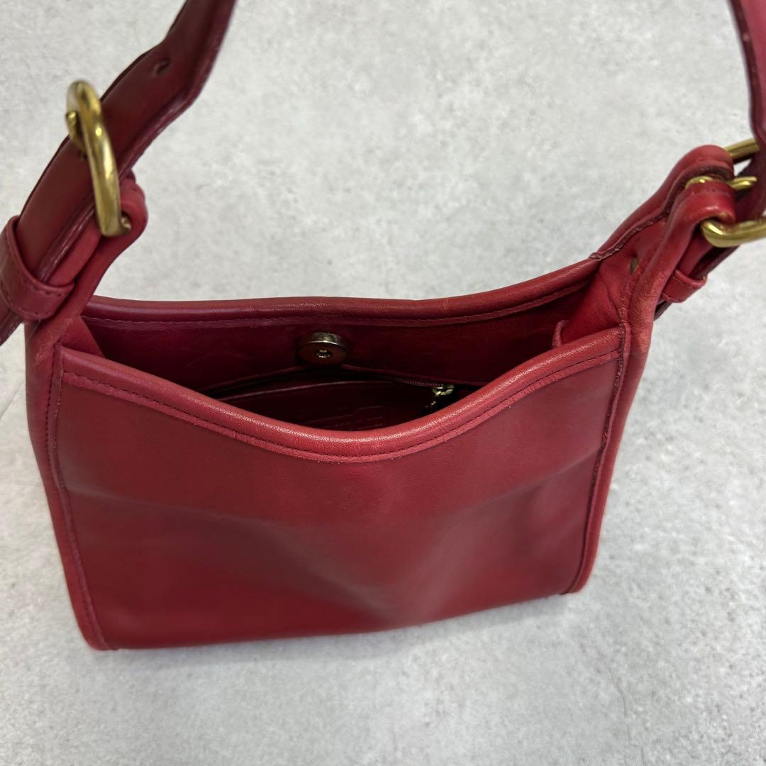 90s USA製 オールドコーチ ハンドバッグ 4106 レッド