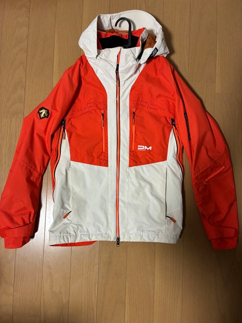 デサントDM スキーウェア オレンジ/ホワイト