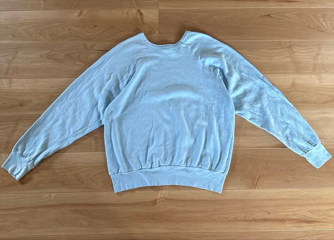 ミッキーマウス プリント トレーナー　ヴィンテージ　染み込みプリント