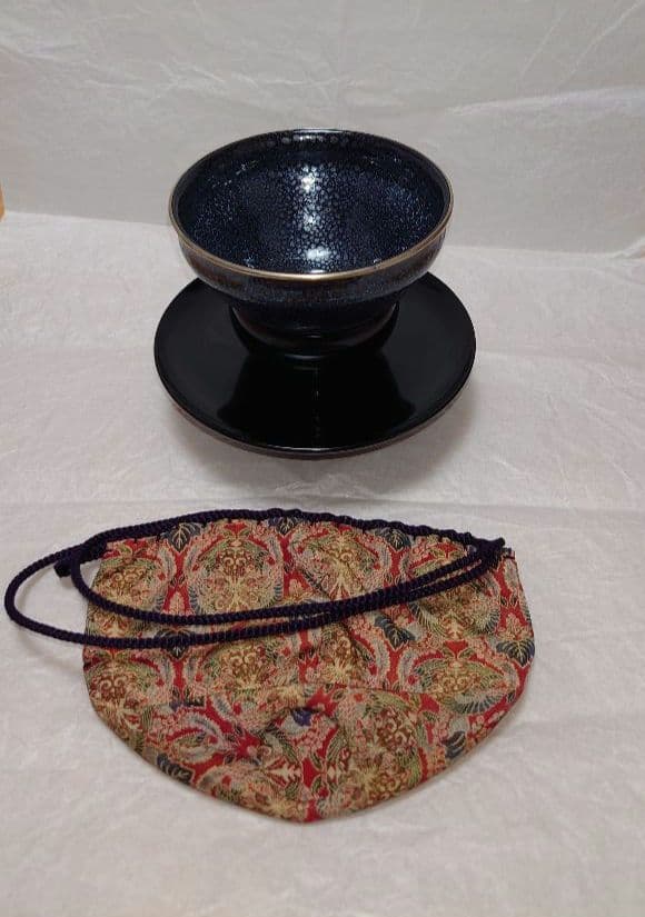 茶道具　天目台　天目茶碗　天目仕覆