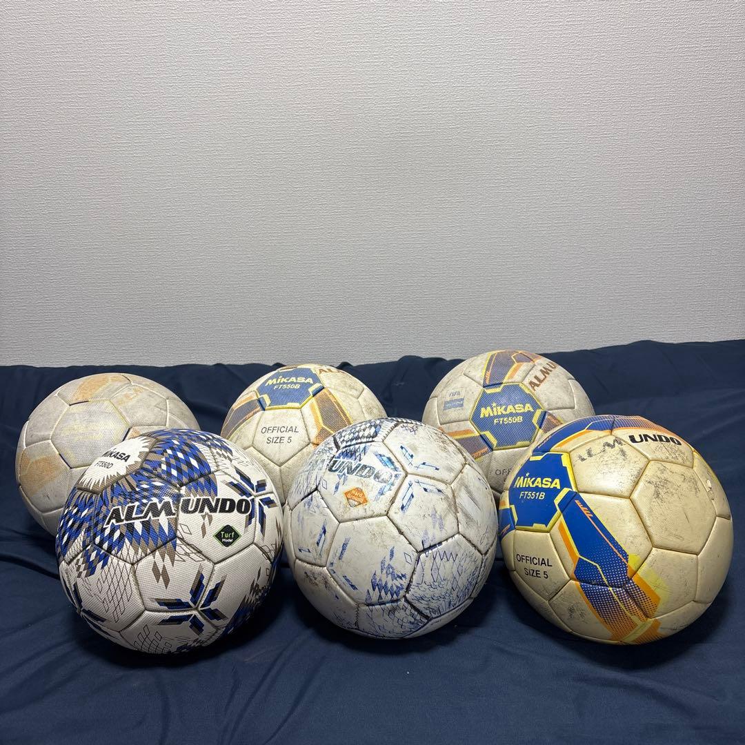 ミカサ　サッカーボール　5号球　6個セット