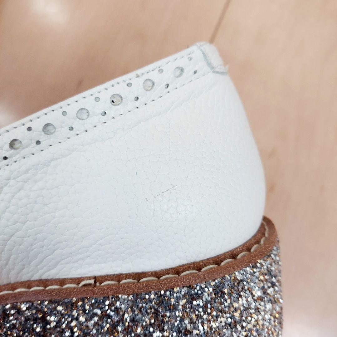 DIANA ダイアナ ローファー グリッター 厚底 シューズ 靴 23.5 革靴