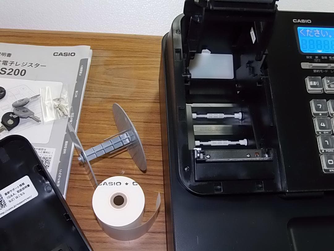 人気の黒2021年製1212設定無料キャッシュレスカシオSR-S200レジスター