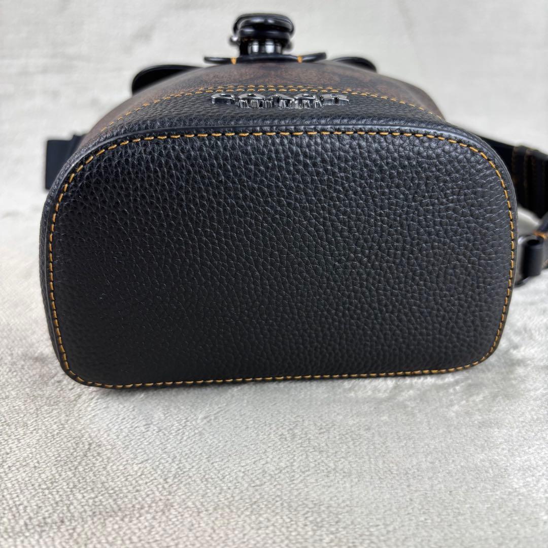 ★極美品★ COACH PVC クロスボディバッグ ハドソン シグネチャー