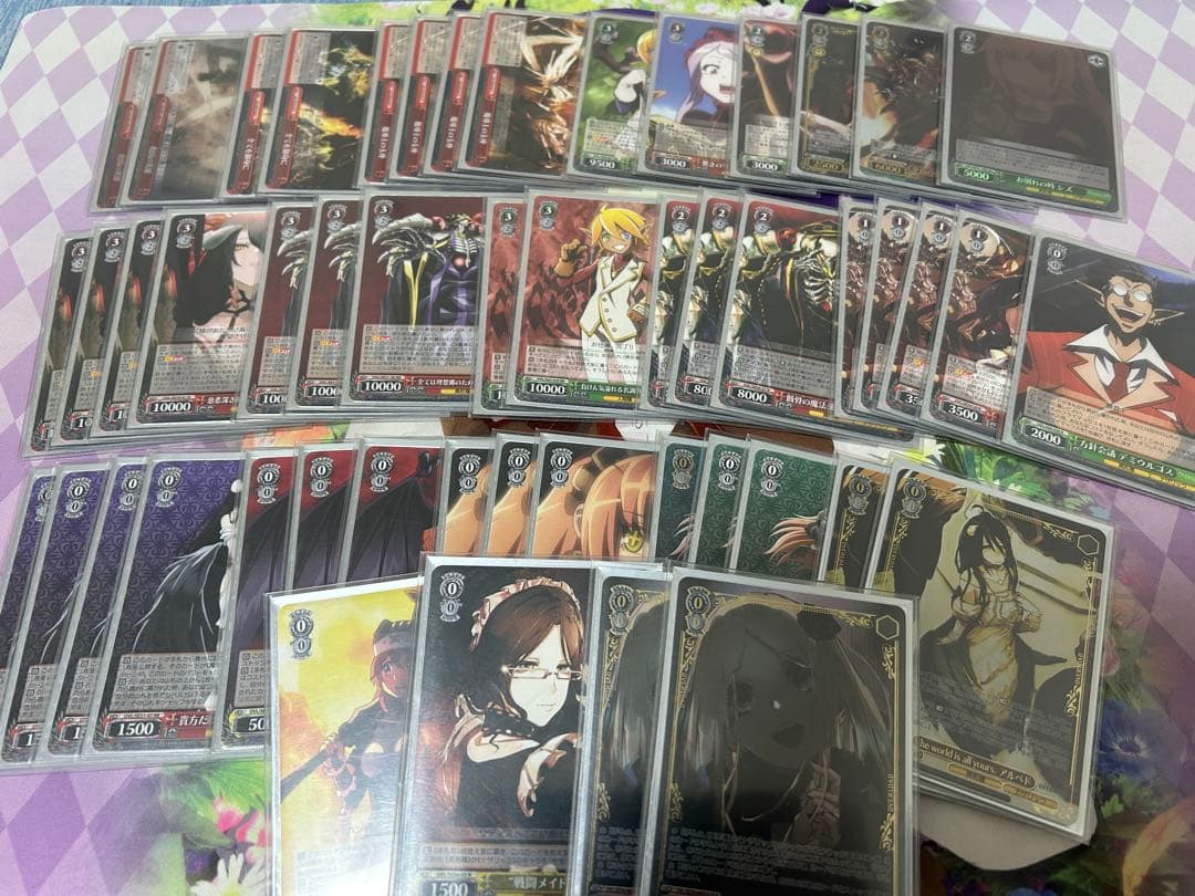 ヴァイスシュヴァルツ　オーバーロード　デッキ＋パーツ　8電源