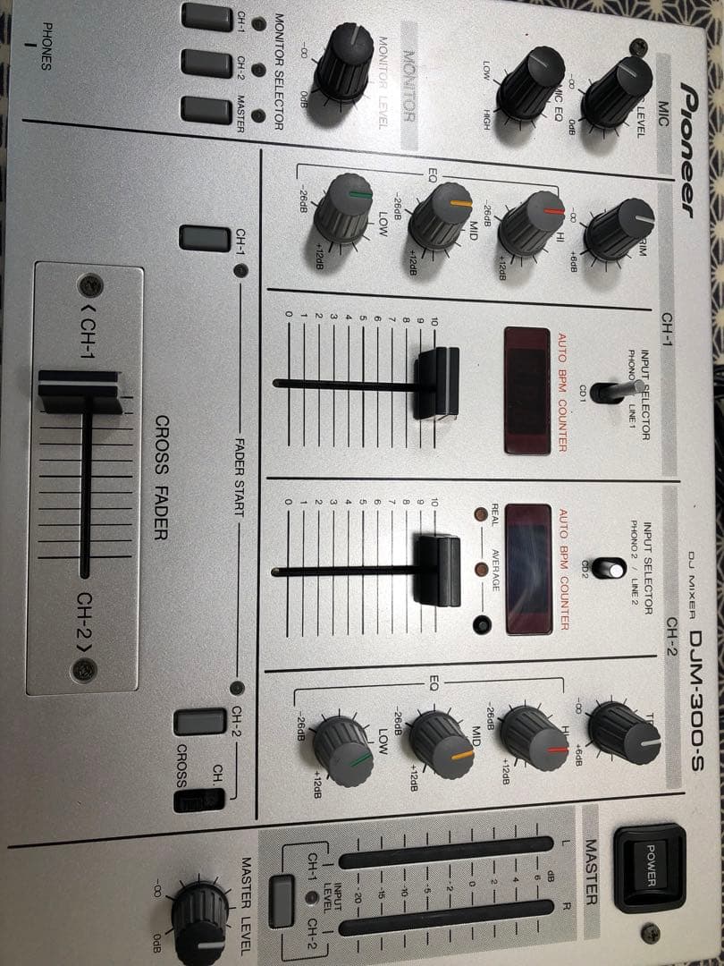 pioneer dj パイオニア　DJM-300 銀 フェーダーメンテナンス