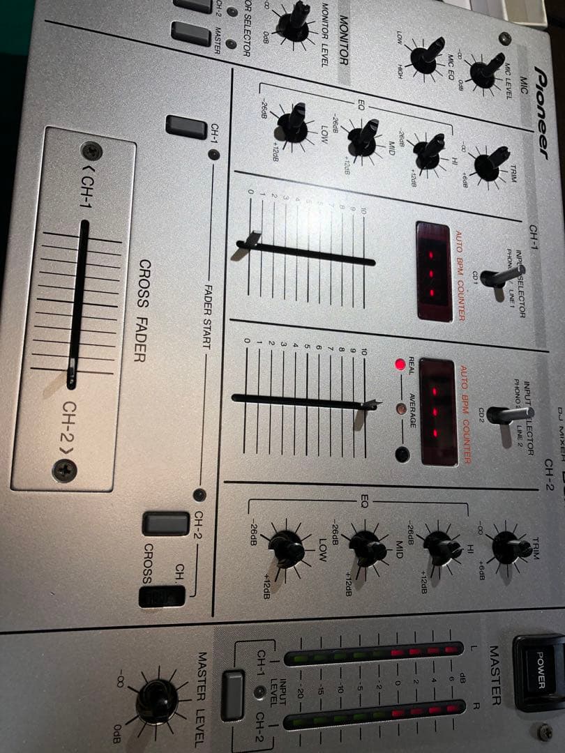 pioneer dj パイオニア　DJM-300 銀 フェーダーメンテナンス