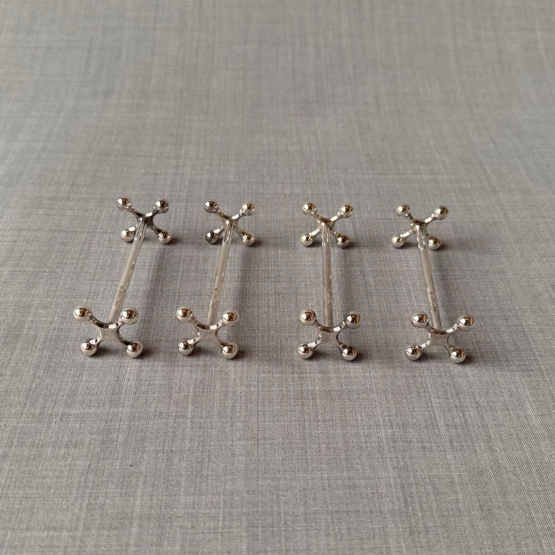 未使用 Christofle クリストフル シルバー ナイフレスト 4本