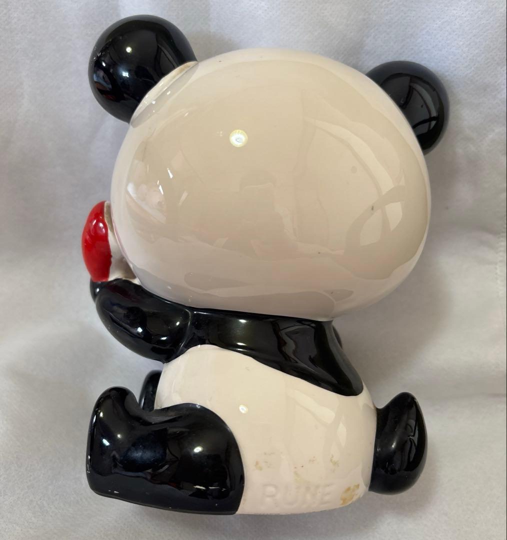 ☆希少☆昭和レトロ　内藤ルネ　パンダ赤電話　陶器貯金箱