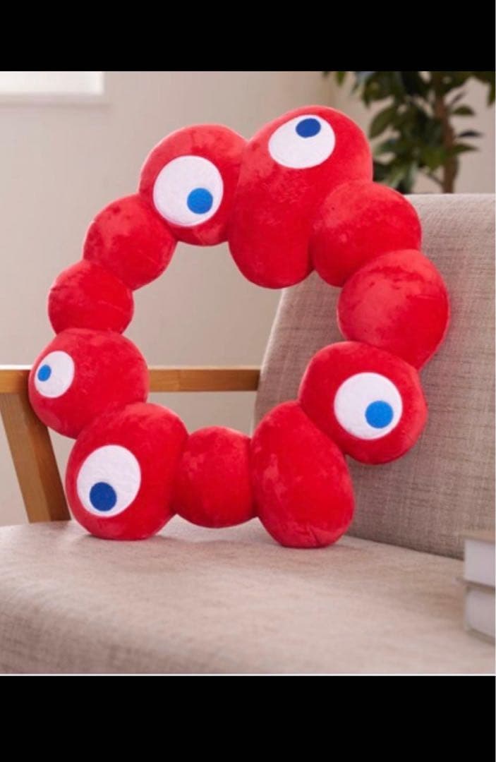 【タグ付き】大阪万博　公式ミャクミャク 顔ハメ ロゴぬいぐるみ　L なりきり