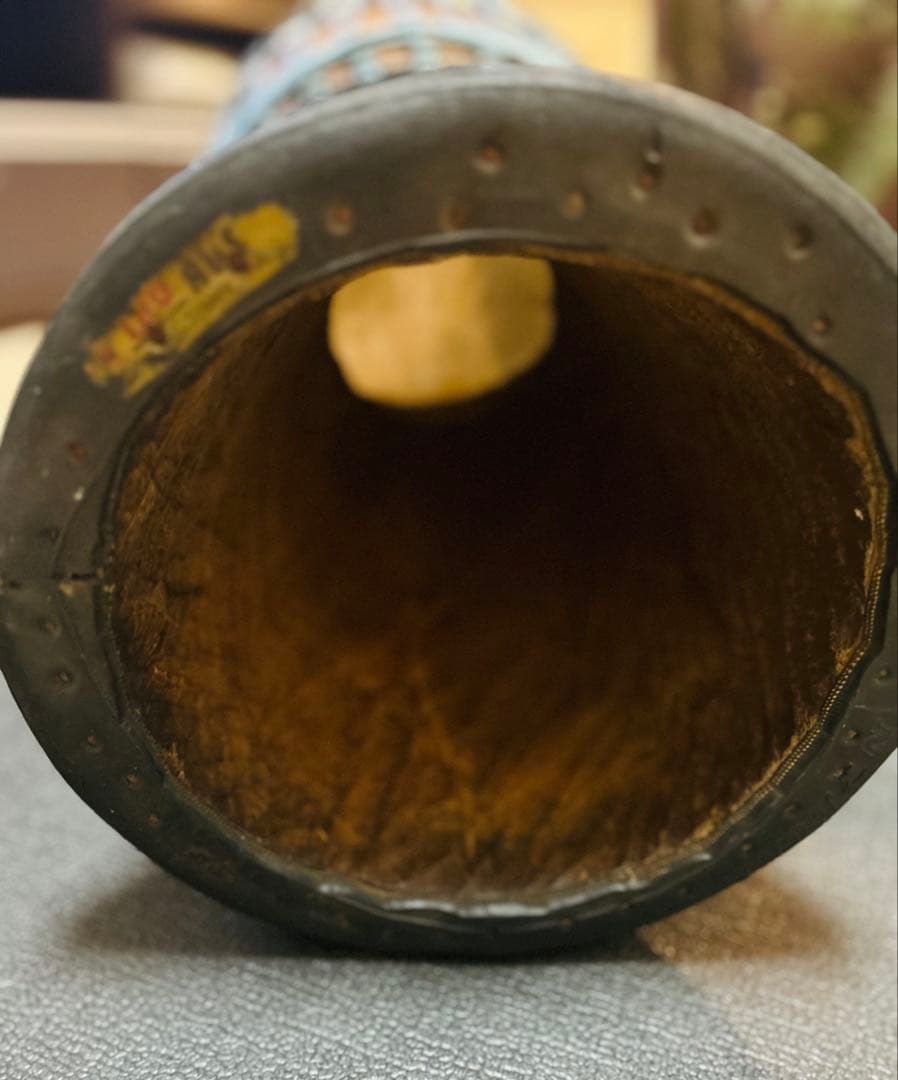 Djembe ジャンベ 高さ約62cm 打面径32.5cm打楽器 ケース付 牛皮