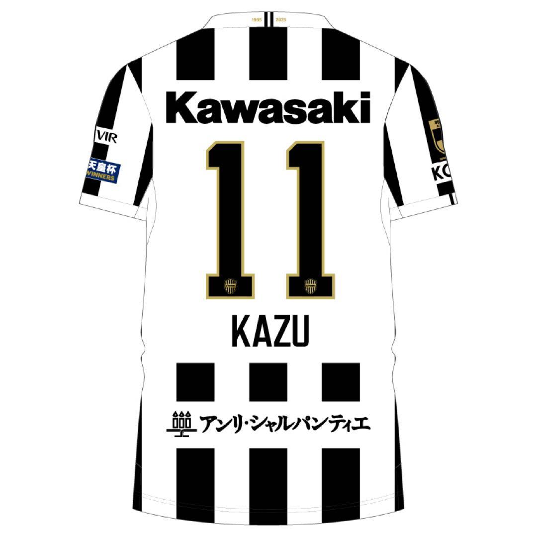 ヴィッセル神戸30周年ユニフォーム・カズ#11三浦和良2XL