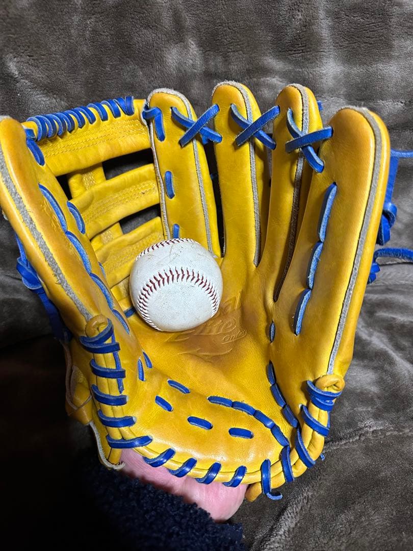 値下げ不可【中古】ミズノ　グローバルエリート　オーダー　一般外野手用　刺繍あり