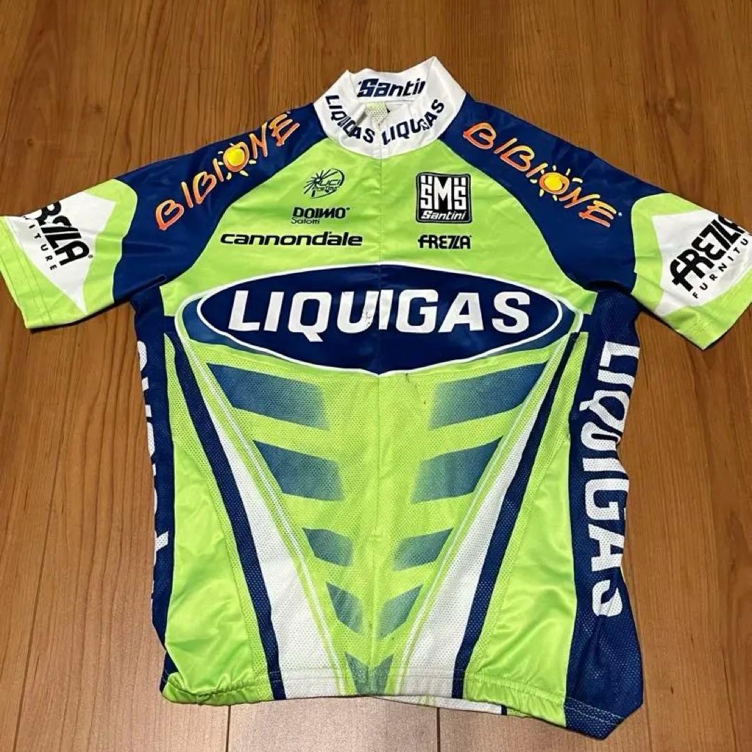 （レア製品）リクイガス キャノンデールSantini製サイクルジャージ上下セット