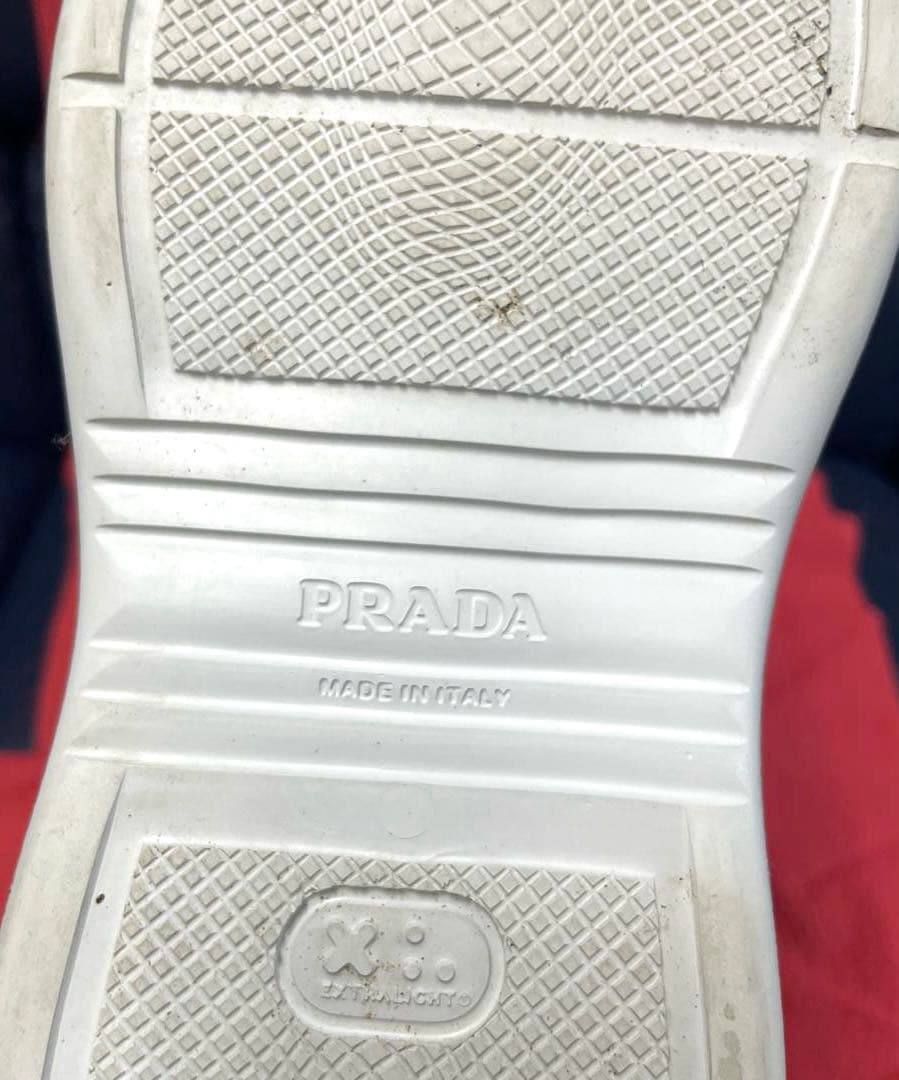 PRADA プラダ ラバーブーツ 白36(23〜23.5)レインブーツ シューズ