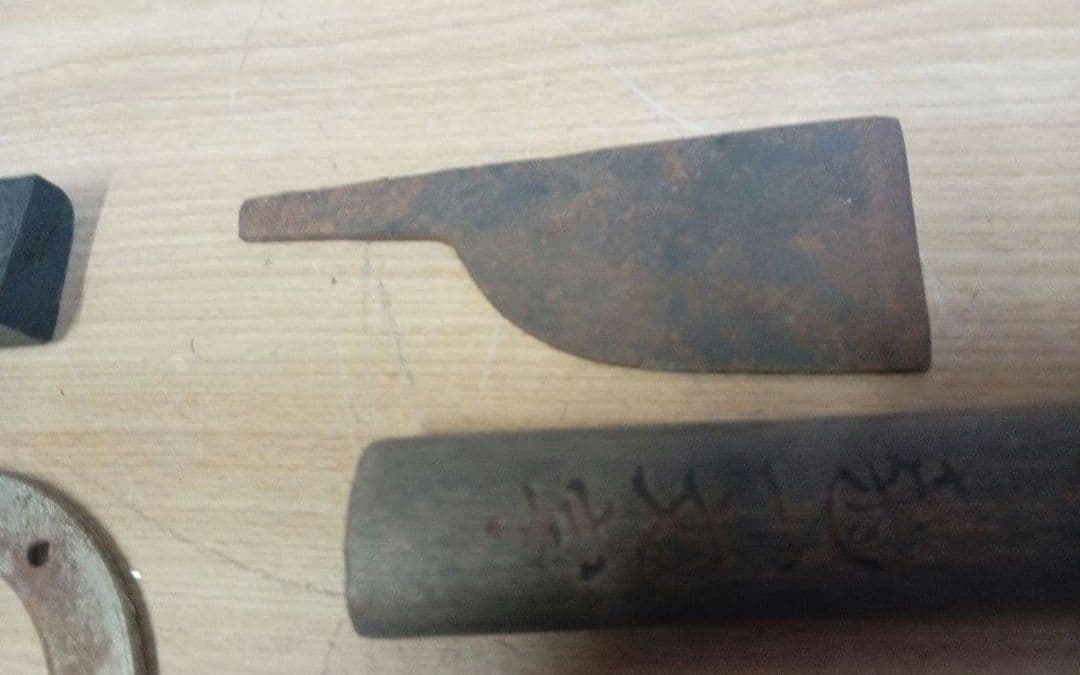 ビンテージ 手縫い靴職人の工具 レザークラフト 革細工 古道具 ハンドメイド