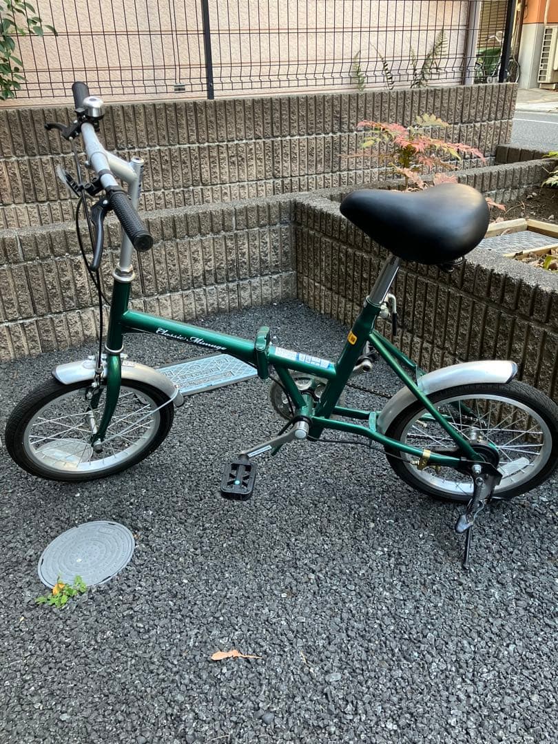 365 ミムゴ　折りたたみ自転車 グリーン