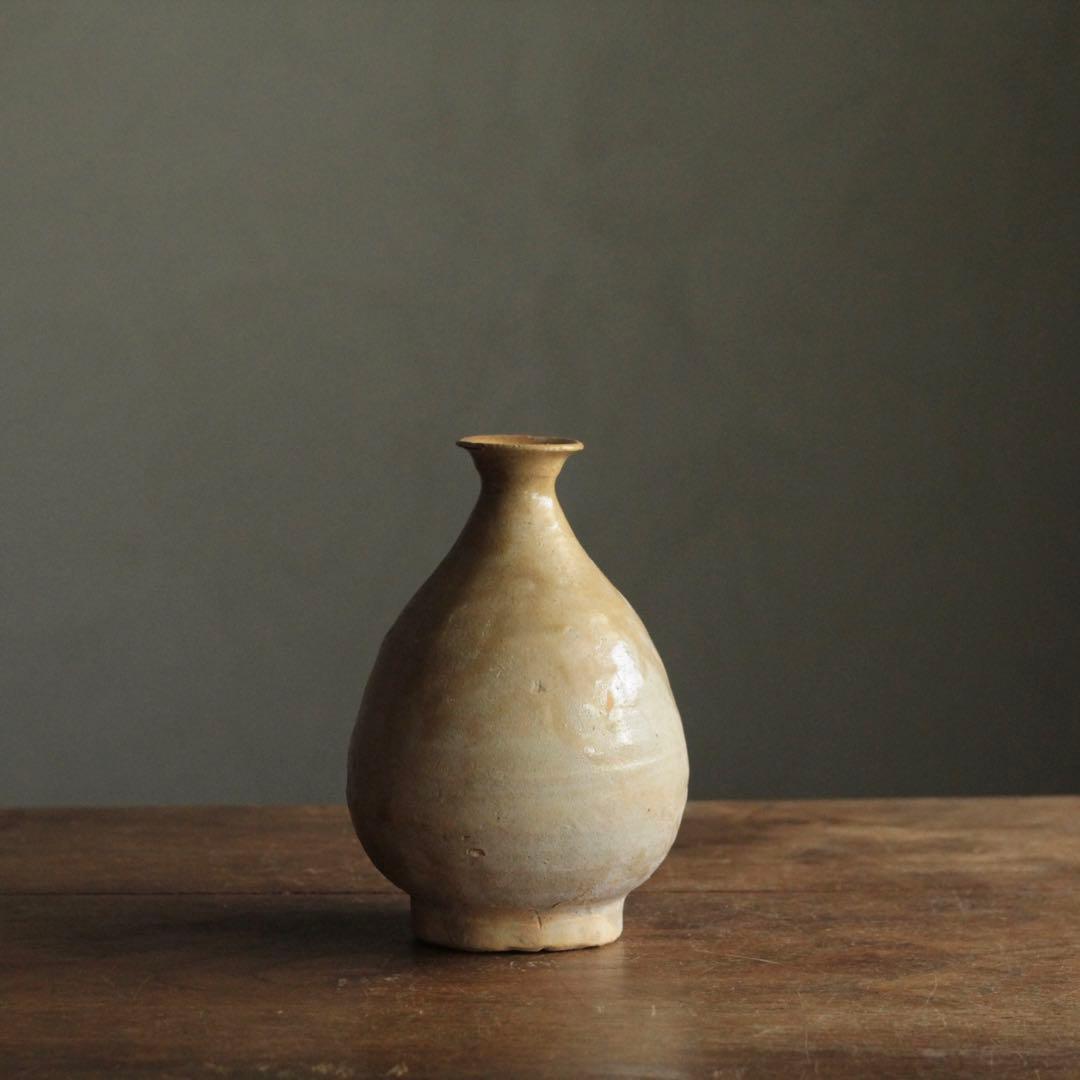李朝 堅手 瓶 朝鮮美術 古美術 古道具 アンティーク 飾り壺