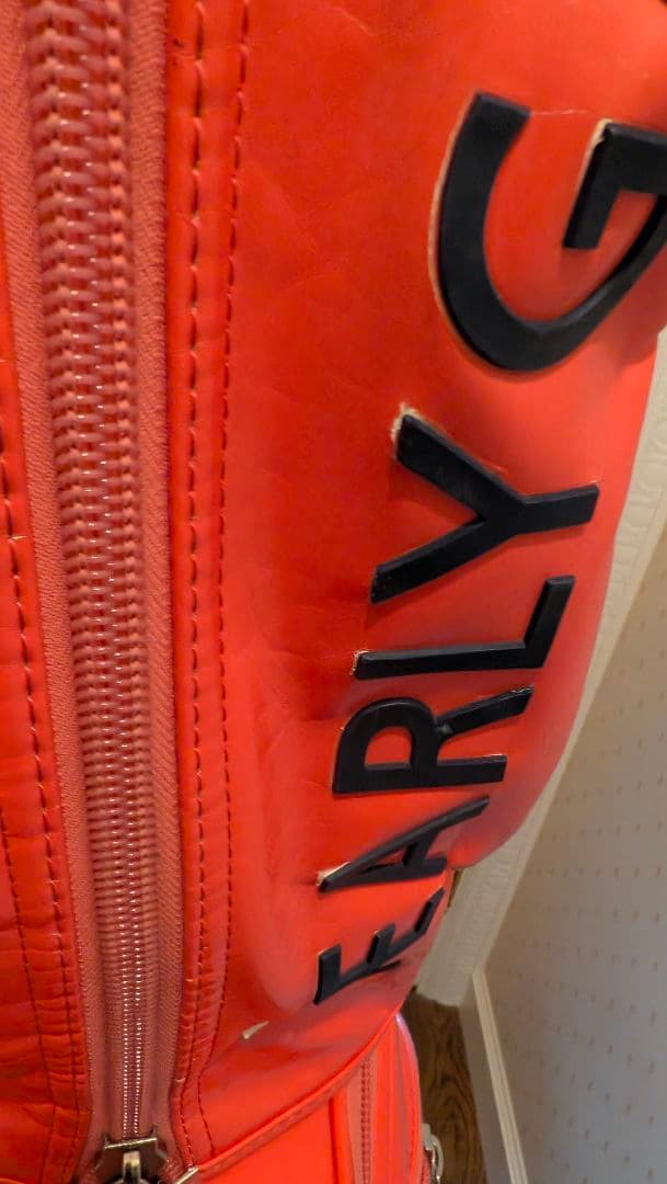 yuki PEARLY GATES キャディバッグ オレンジ 使用品