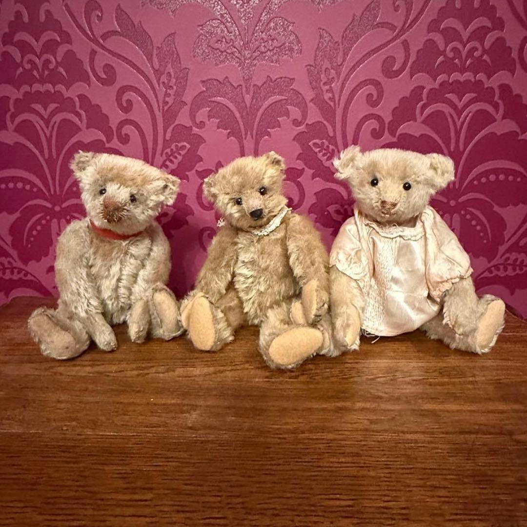 シュタイフ Steiff アンティークテディベア　ホワイト　22cm