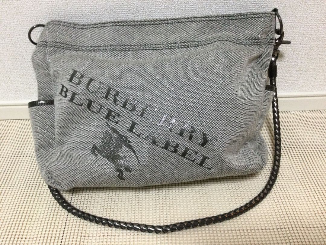 バーバリー BURBERRY BLUE LABEL 2way ロゴプリントバッグ