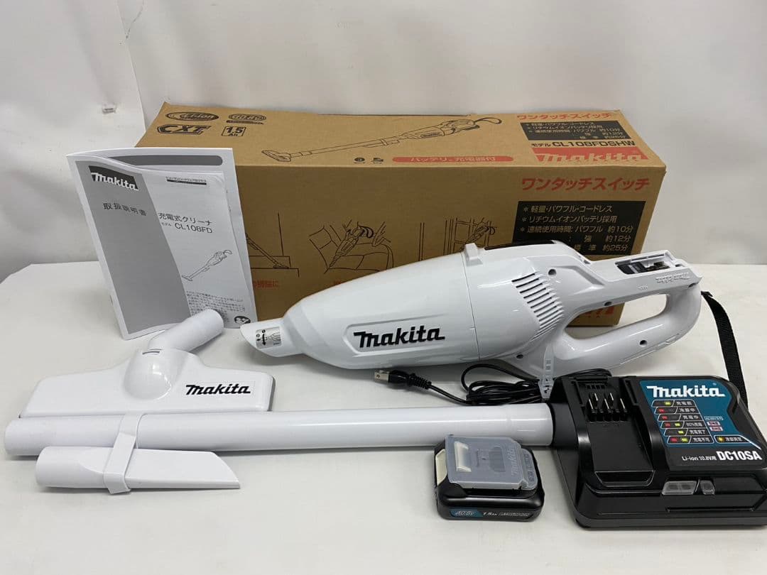 充電式クリーナー makitaマキタ CL108FDSHW　コードレス掃除機