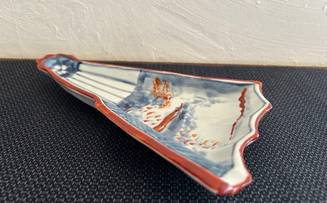 福森雅武　扇形三つ足向付