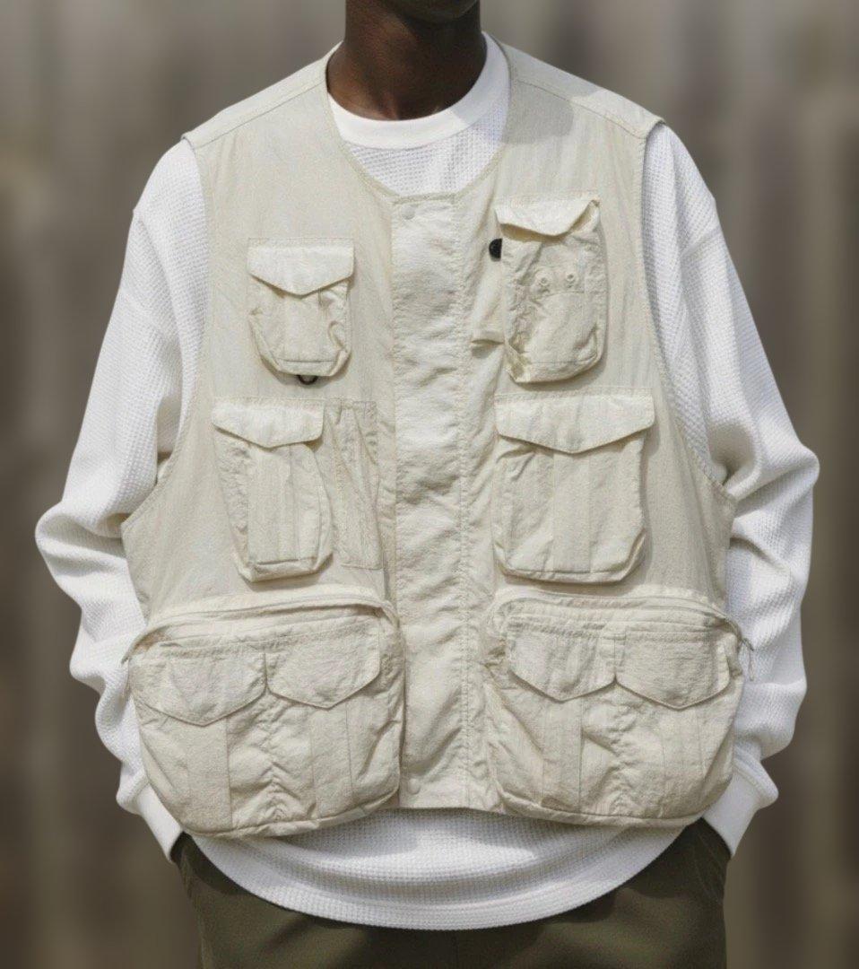 DAIWA pier39 アイボリー 白 フィッシングベスト 6ポケット