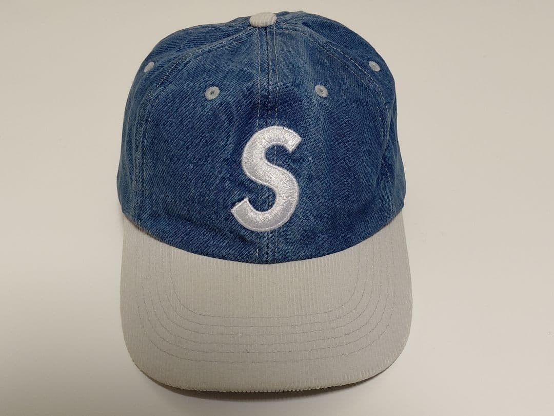 Supreme　2-Tone　S Logo　6-Panel　ウォッシュド デニム