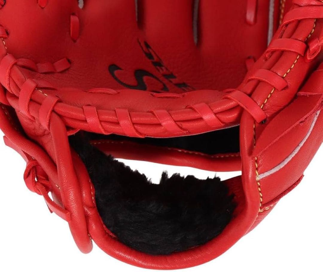 ミズノ 軟式　野球　ソフト グローブ　左投　赤　セレクト9 Soft Plus