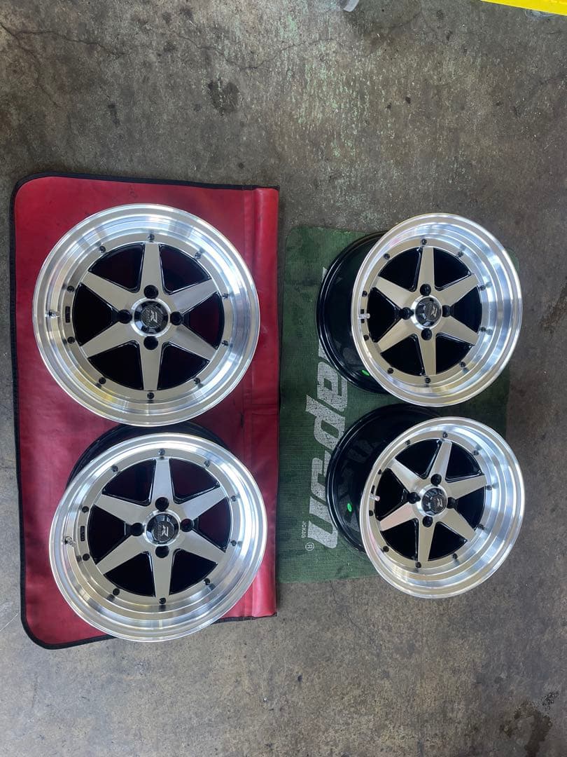 ロンシャン風 旧車 街道レーサー 暴走族 走り屋 15×8J+20/PCD100