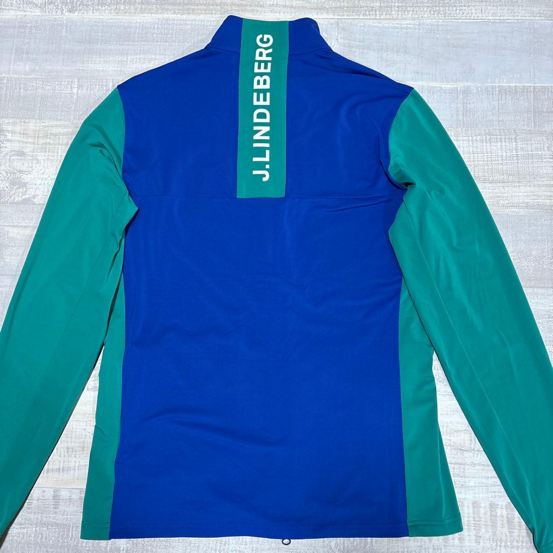 J.リンドバーグ★吸水速乾★ビッグロゴ★ストレッチハーフジップ【メンズサイズL】