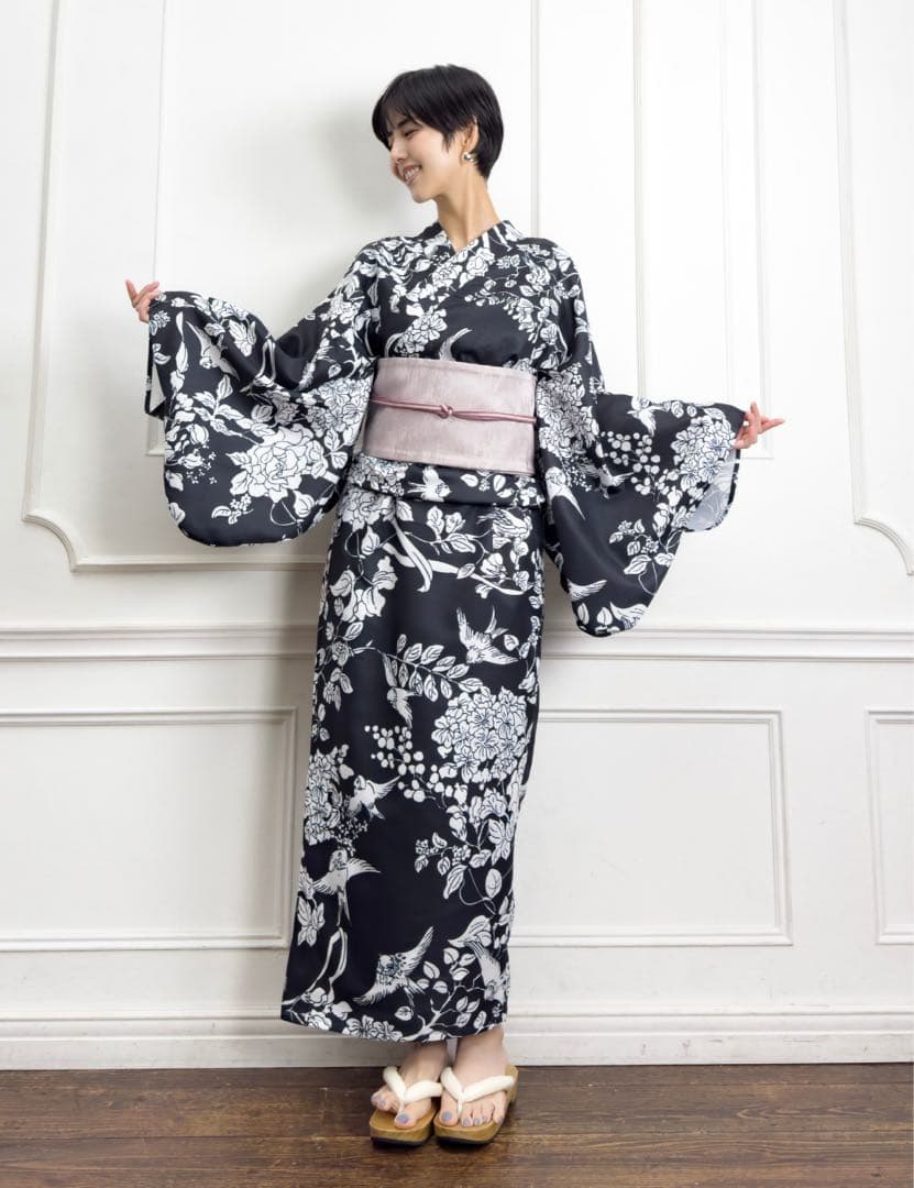 新作♡元鈴木さん 2Wayセパレート浴衣 S〜M 黒 CINEMATIQ ワンピ